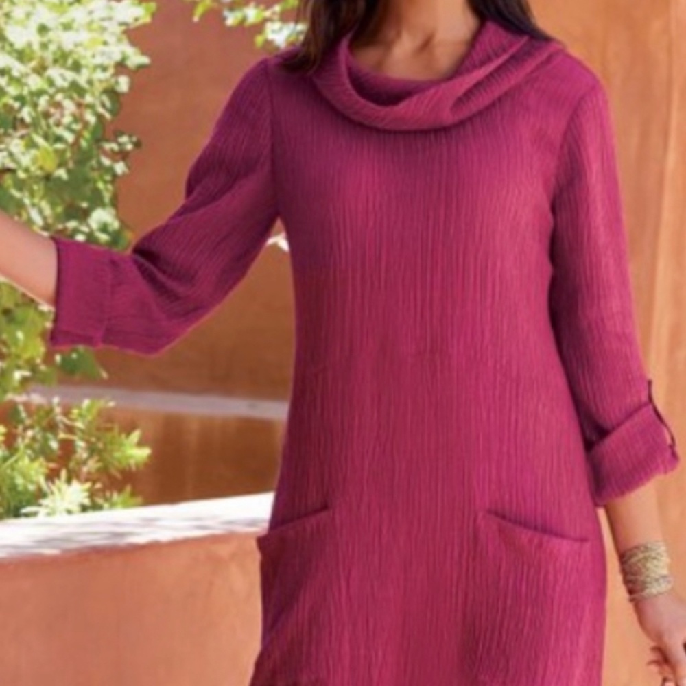 NEW WITH TAGS. Soft Surroundings Everly Gauze Dress. Size L.